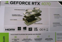 Inno3D RTX 4070 图为规格中列出的 8 针电源连接器