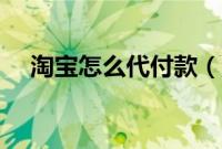 淘宝怎么代付款（淘宝代付款怎么操作）