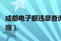 成都电子眼违章查询官网（潍坊电子眼违章查询）