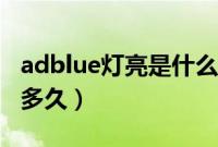 adblue灯亮是什么意思（adblue灯亮还能开多久）