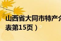 山西省大同市特产介绍（山西省大同市特产列表第15页）