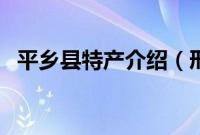 平乡县特产介绍（邢台市平乡县特产大全）