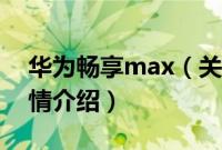 华为畅享max（关于华为畅享max的基本详情介绍）