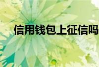 信用钱包上征信吗（信用钱包上征信吗）