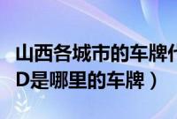 山西各城市的车牌代码（抚顺车牌代码查询辽D是哪里的车牌）