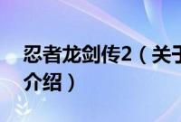 忍者龙剑传2（关于忍者龙剑传2的基本详情介绍）