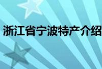 浙江省宁波特产介绍（浙江省宁波特产列表）