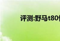 评测:野马t80性能与引擎怎么样