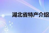 湖北省特产介绍（湖北省特产列表）