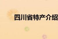 四川省特产介绍（四川省特产列表）