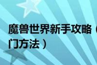 魔兽世界新手攻略（魔兽世界新手攻略大全入门方法）