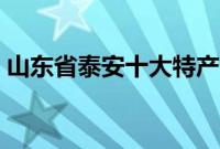 山东省泰安十大特产（山东省泰安十大特产）