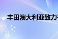 丰田澳大利亚致力于当地的单一比赛系列