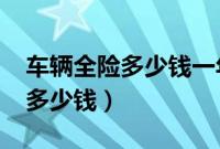 车辆全险多少钱一年2021年（车辆全险一年多少钱）