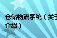 仓储物流系统（关于仓储物流系统的基本详情介绍）