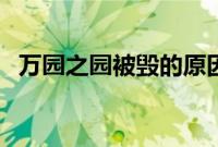 万园之园被毁的原因（万园之园是什么园）