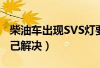 柴油车出现SVS灯要紧不（出现SVS灯怎么自己解决）