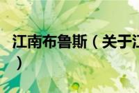 江南布鲁斯（关于江南布鲁斯的基本详情介绍）