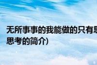 无所事事的我能做的只有思考(关于无所事事的我能做的只有思考的简介)