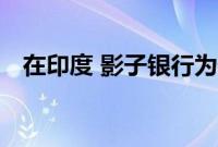 在印度 影子银行为外国资金支付更多费用