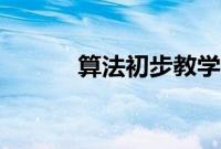 算法初步教学视频（算法初步）