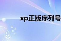 xp正版序列号（xp正版序列号）