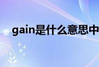 gain是什么意思中文（gain是什么意思）