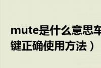 mute是什么意思车上的按键（汽车MUTE按键正确使用方法）