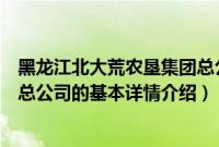 黑龙江北大荒农垦集团总公司（关于黑龙江北大荒农垦集团总公司的基本详情介绍）