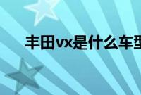 丰田vx是什么车型（丰田vx是什么车）