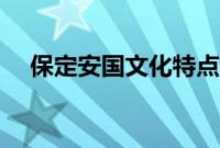 保定安国文化特点（保定安国民俗文化）