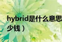 hybrid是什么意思（hybrid丰田是什么车多少钱）