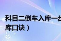 科目二倒车入库一步一步图解（科目二倒车入库口诀）