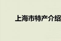 上海市特产介绍（上海市特产大全）