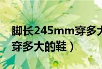 脚长245mm穿多大的篮球鞋（脚长245mm穿多大的鞋）