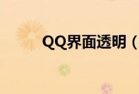 QQ界面透明（qq空间透明模块）