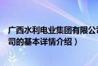 广西水利电业集团有限公司（关于广西水利电业集团有限公司的基本详情介绍）