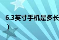 6.3英寸手机是多长（6.3英寸手机是多少厘米）