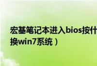 宏基笔记本进入bios按什么键（宏基笔记本预装win8怎么换win7系统）