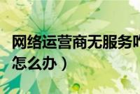 网络运营商无服务咋回事（网络运营商无服务怎么办）