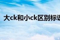 大ck和小ck区别标识（大ck和小ck的区别）