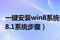 一键安装win8系统教程（一键重装win8/win8.1系统步骤）