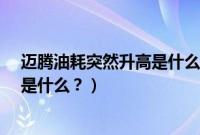 迈腾油耗突然升高是什么原因（1.8卡罗拉油耗升高的原因是什么？）