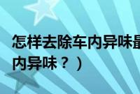 怎样去除车内异味最有效的方法（怎样去除车内异味？）