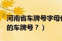 河南省车牌号字母代表地区（豫k是河南哪里的车牌号？）