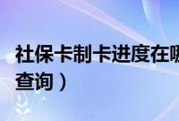 社保卡制卡进度在哪里查询（社保卡制卡进度查询）