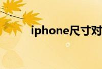 iphone尺寸对比（iPhone尺寸）