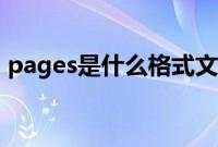 pages是什么格式文件（pages是什么软件）