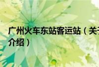 广州火车东站客运站（关于广州火车东站客运站的基本详情介绍）