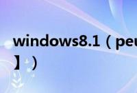 windows8.1（peu盘版安装教程【详细图解】）